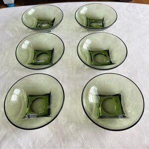 Vintage Hazel Atlas pebble stone bowl set